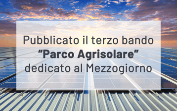 Terzo bando “Parco Agrisolare” dedicato al Mezzogiorno: le domande dal 16 settembre